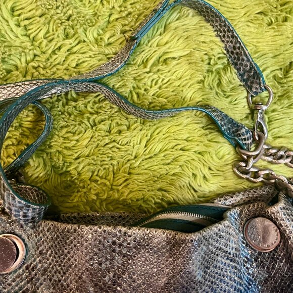 Vintage Elie Tahari crocodile leather slouch bag - Picture 4 of 6